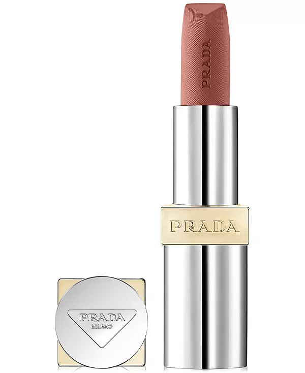 Однотонная гиперматовая нюдовая помада со сменной насадкой Prada Beauty, b01 - argile
