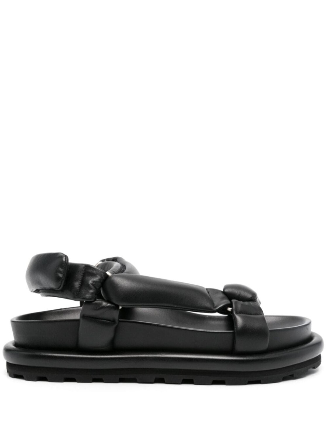 

Jil Sander сандалии с дутыми ремешками, черный