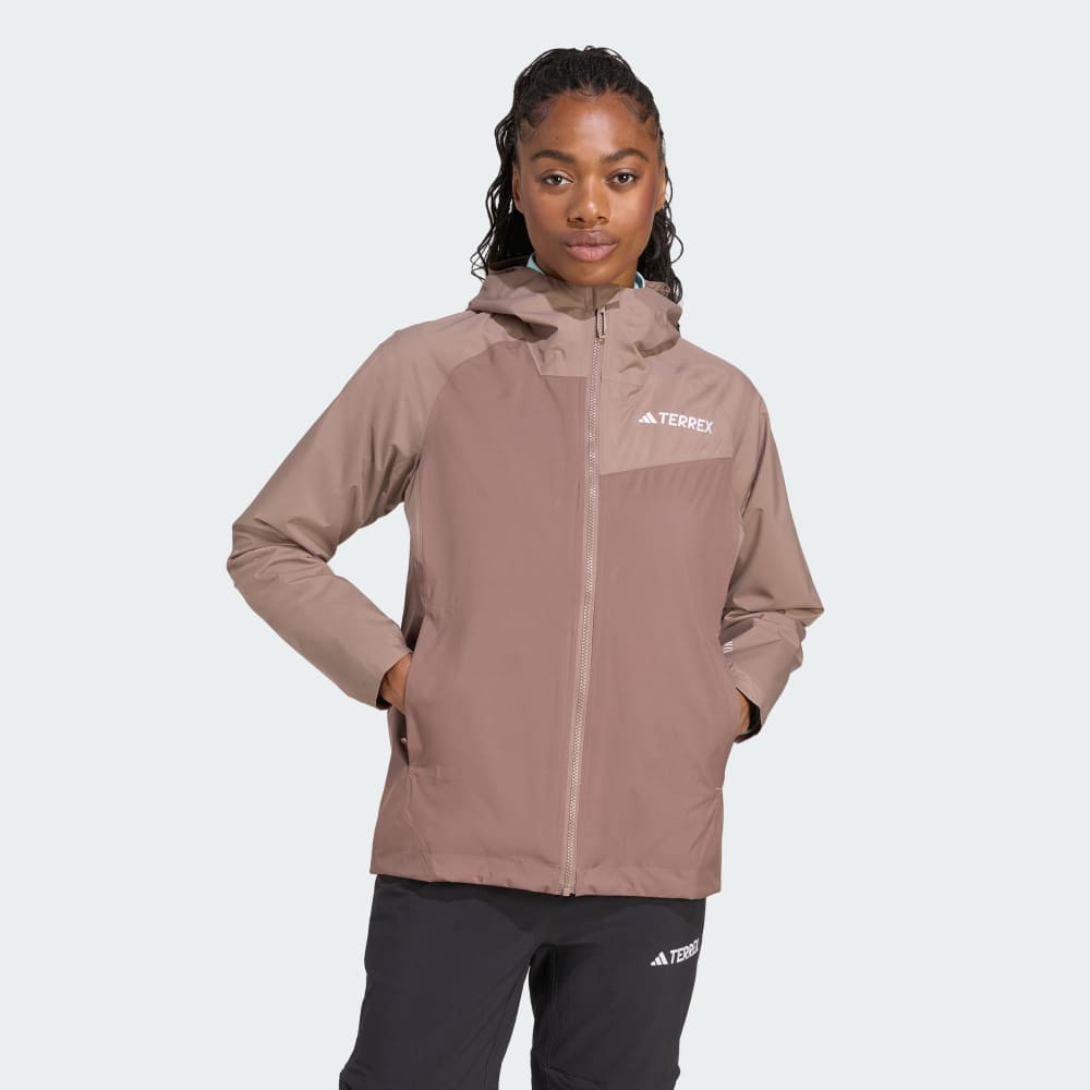 

Дождевик Adidas Terrex Multi 2L RAIN.RDY Jacket, коричневый