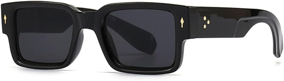 

Модные женские солнцезащитные очки в стиле панк с заклепками, винтажные мужские солнцезащитные очки с градиентным покрытием и защитой от УФ-излучения UV400 TYUVIVO, Black Gray