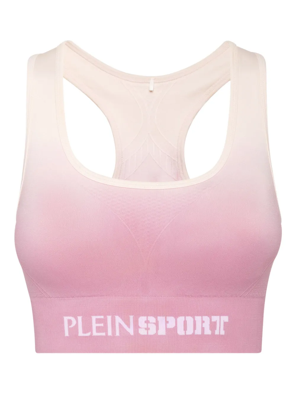 

Бесшовный спортивный бюстгальтер с эффектом деграде Plein Sport, розовый