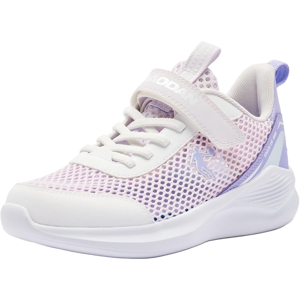 

QIAODAN Антискользящие износостойкие низкие детские беговые кроссовки pink white