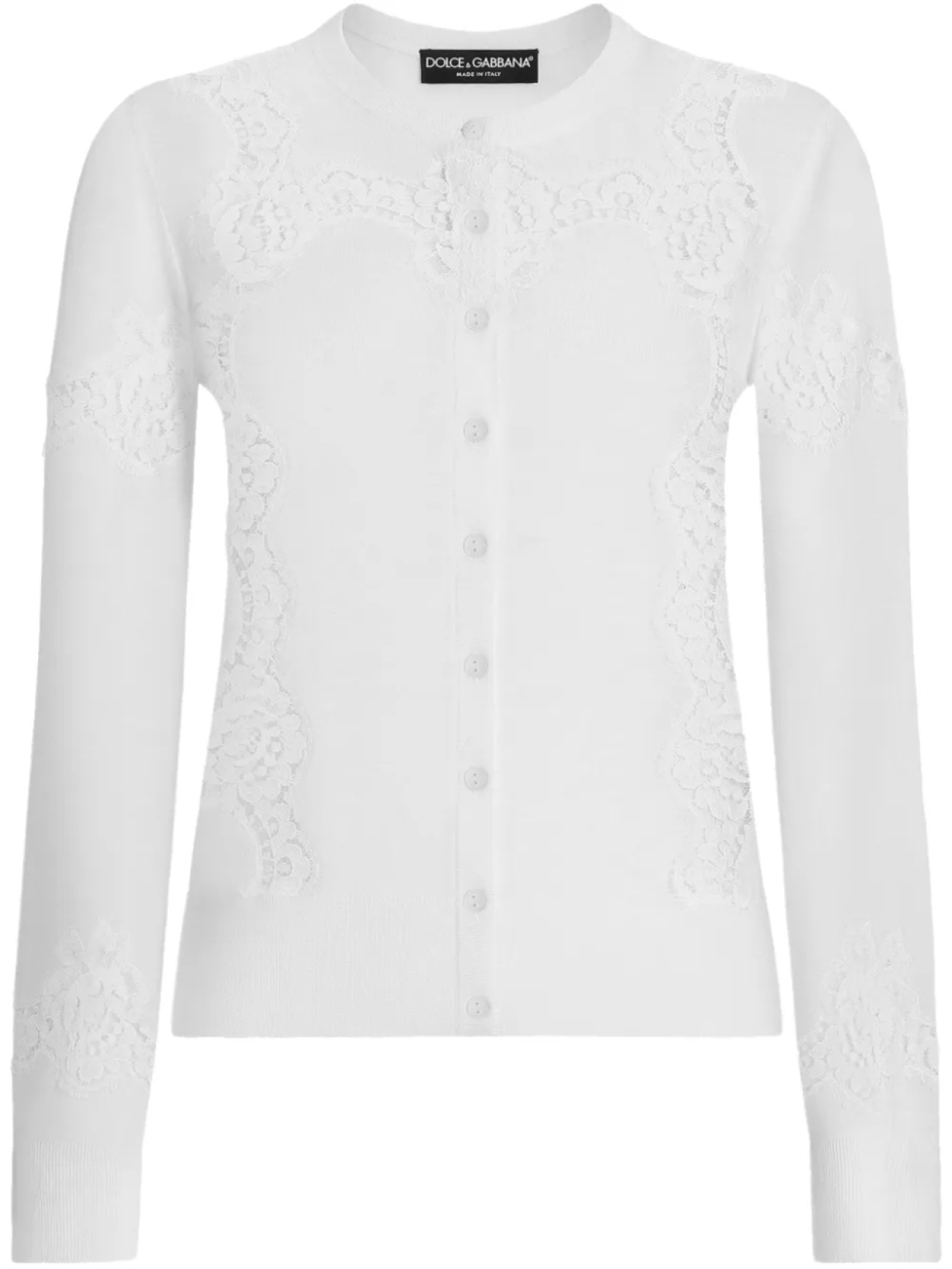 

Кардиган с кружевом Dolce & Gabbana, белый