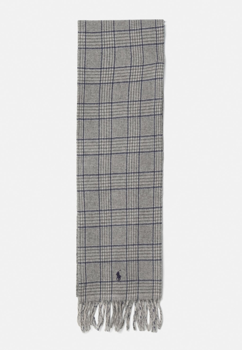 

Шарф REVERSIBLE PLAID WOOL BLEND SCARF Polo Ralph Lauren, серый