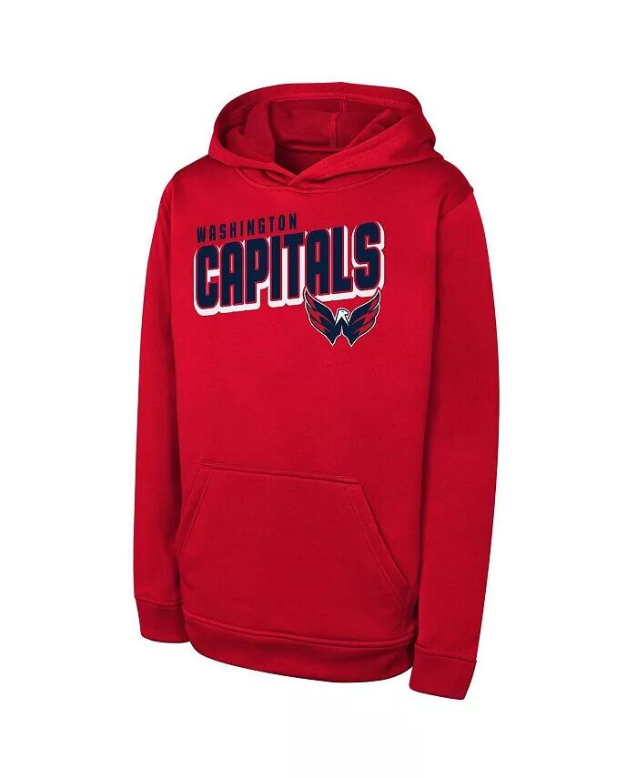 

Толстовка с капюшоном Big Boys and Girls Red Washington Capitals Cyber Punk Performance Outerstuff