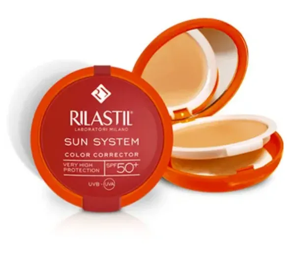 

Rilastil Sun System Ppt 50+ Бежевый тональный крем с высокой степенью защиты Nf