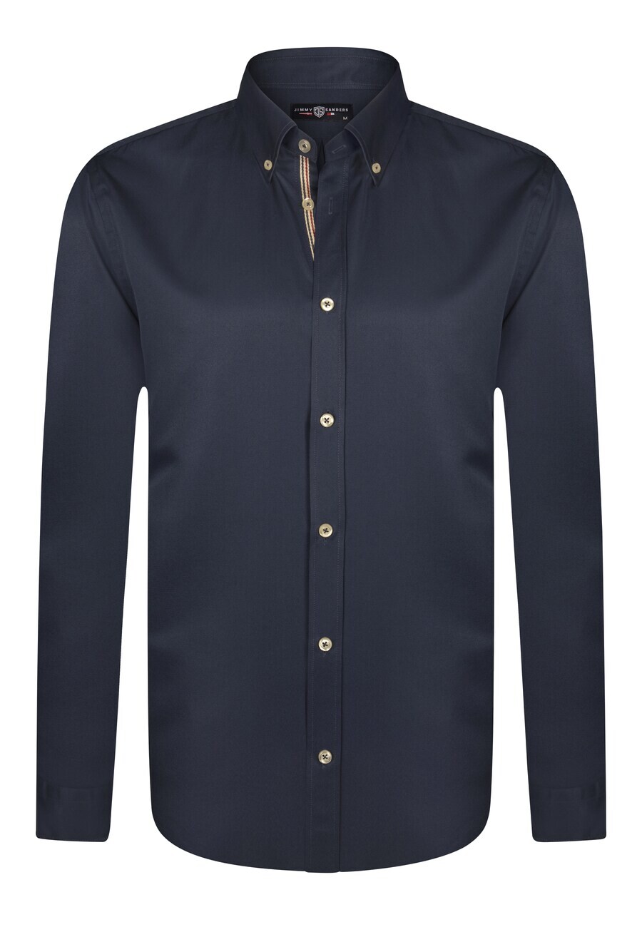 

Повседневная рубашка Jimmy Sanders Regular fit Button Up Shirt, темно-синий