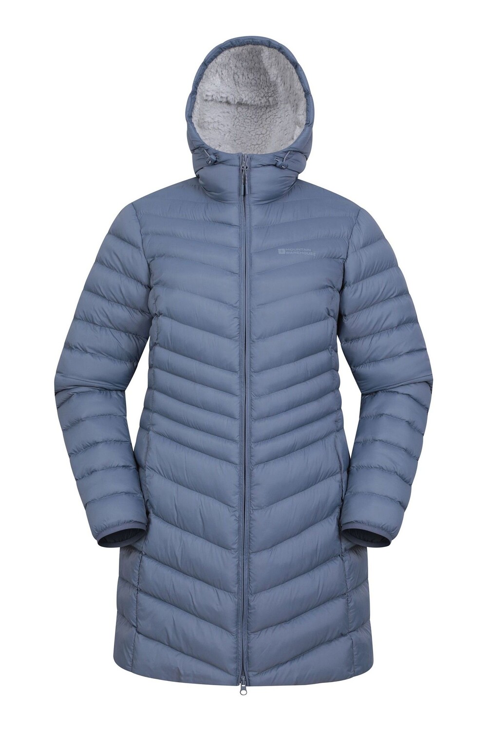 

Женская куртка пуховик с подкладкой из искусственного меха Florence Mountain Warehouse, синий