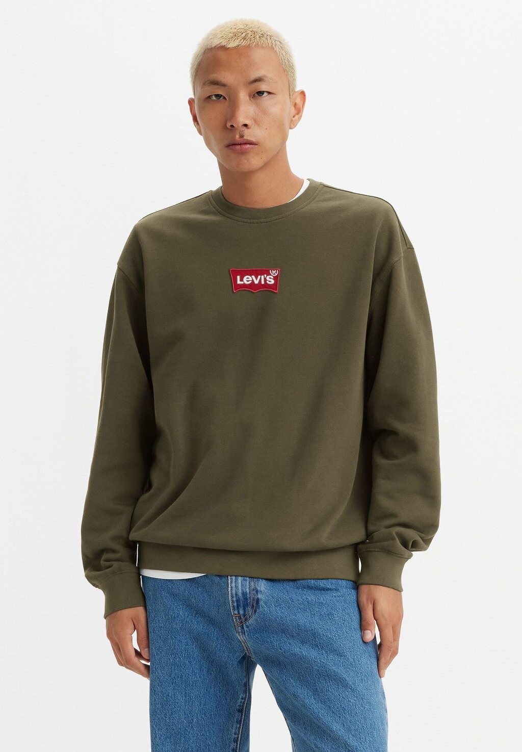 

Толстовка RELAXED GRAPHIC CREW Levi's®, оливковый