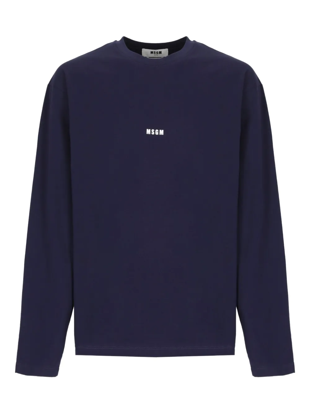 

Лонгслив с вышитым логотипом MSGM, синий