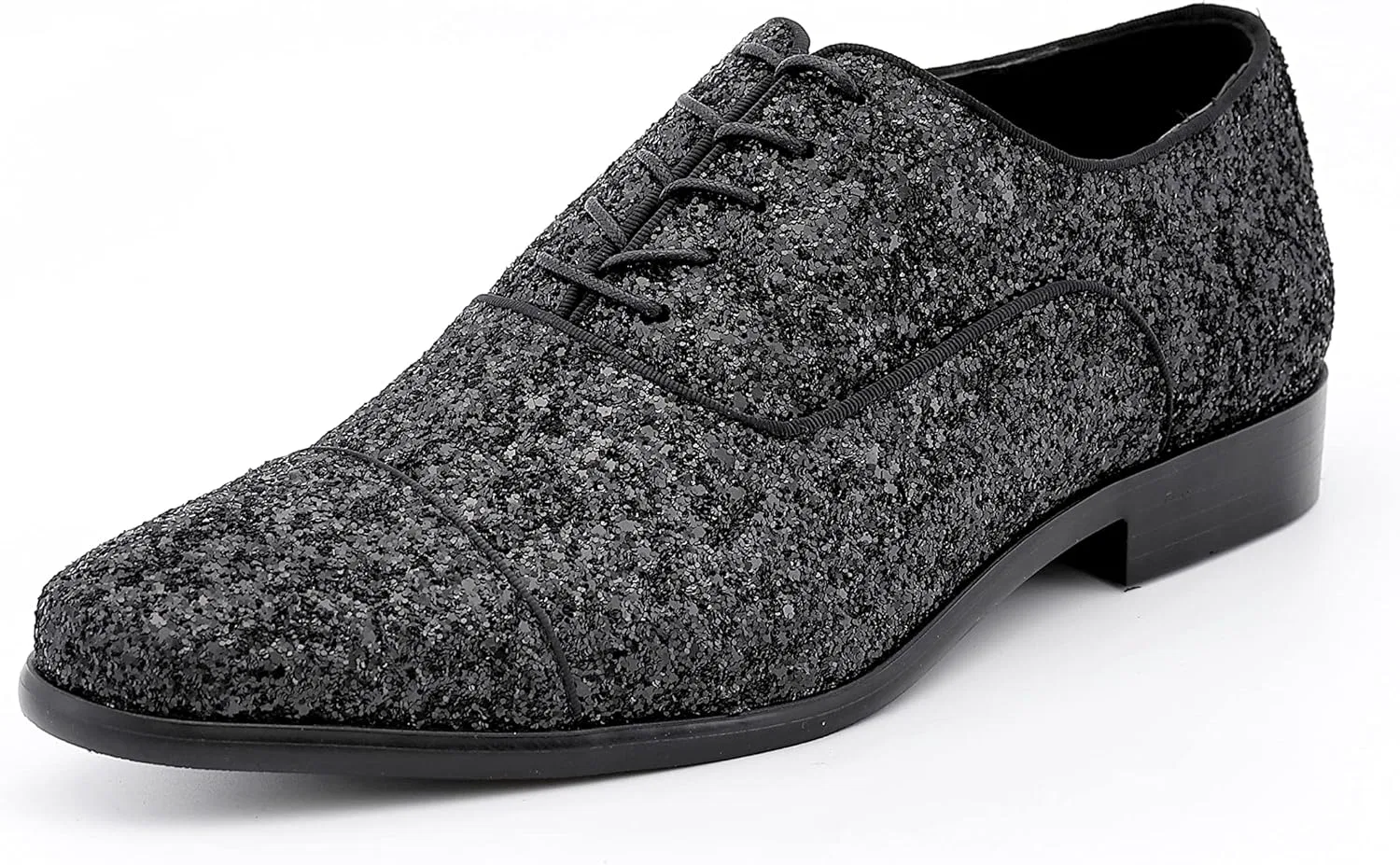 Оксфорды мужские с блестками, Black (Lawrence) Amali