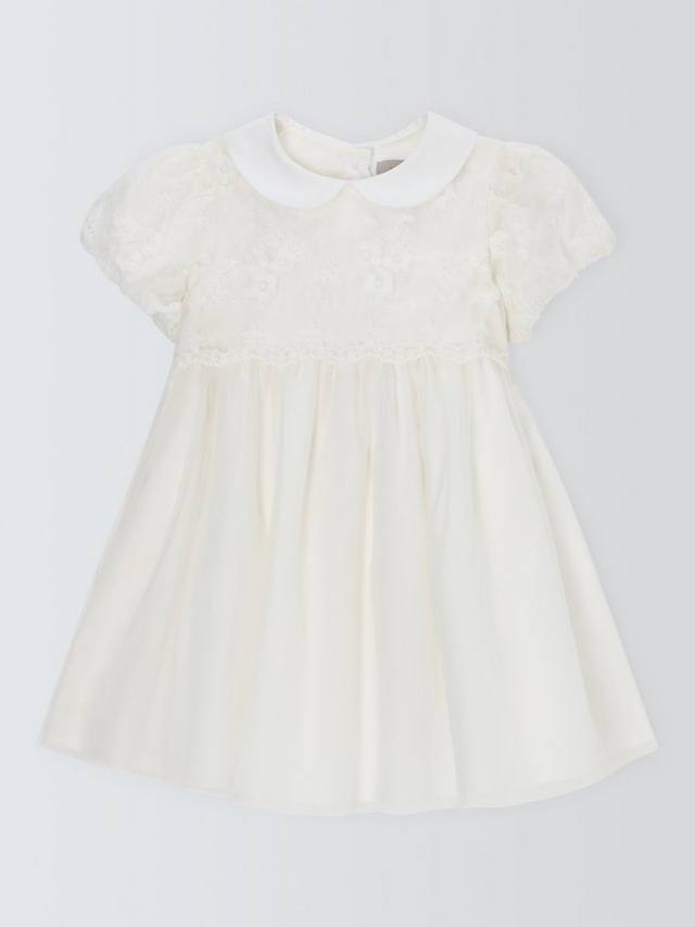 

Детское платье из кружева и тюля John Lewis Heirloom Collection, слоновая кость