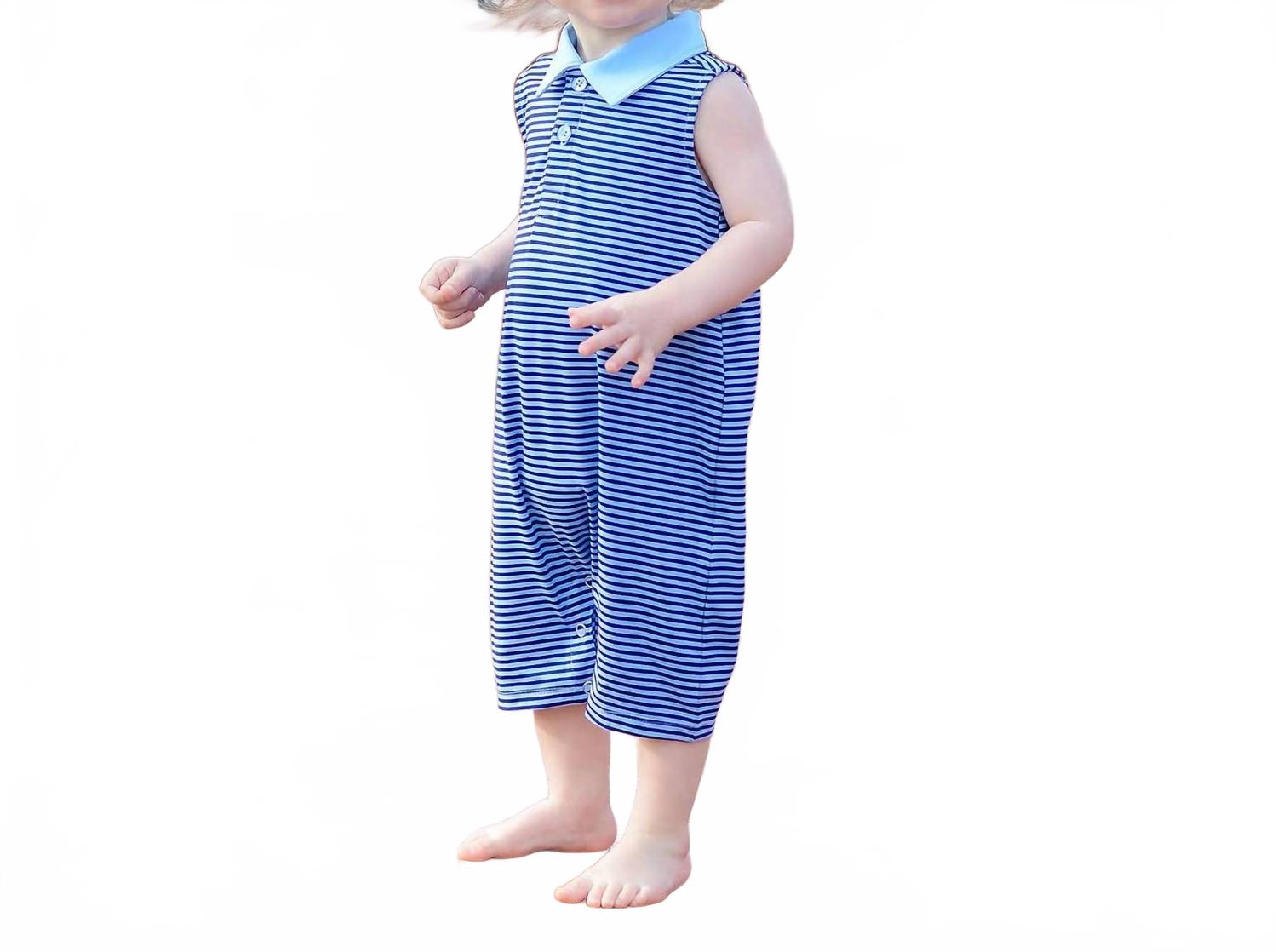 

Turtles and Tees Детский комбинезон Preston синего цвета