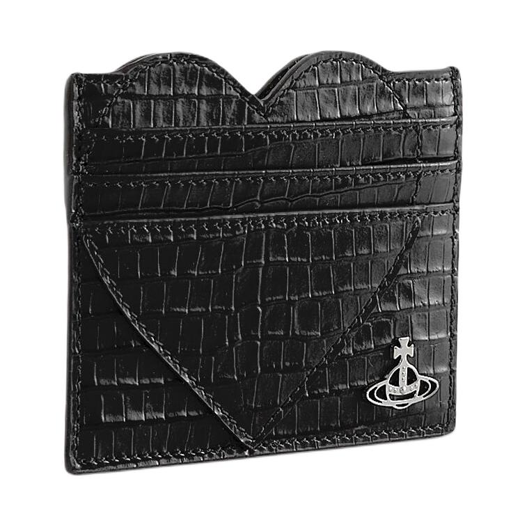 Vivienne Westwood Женский кардхолдер из коровьей кожи черный — фото 2