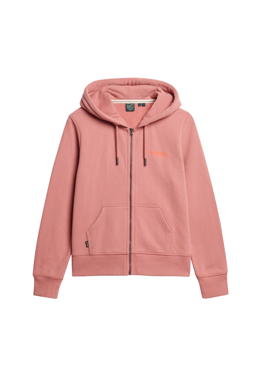 

Толстовка с капюшоном на молнии Superdry, цвет Pastel red