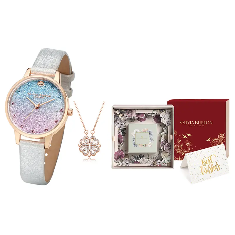 

OLIVIA·BURTON Часы Ocean Series Wrist Watch Quartz Movement Purple Watch Dial Women's Watch