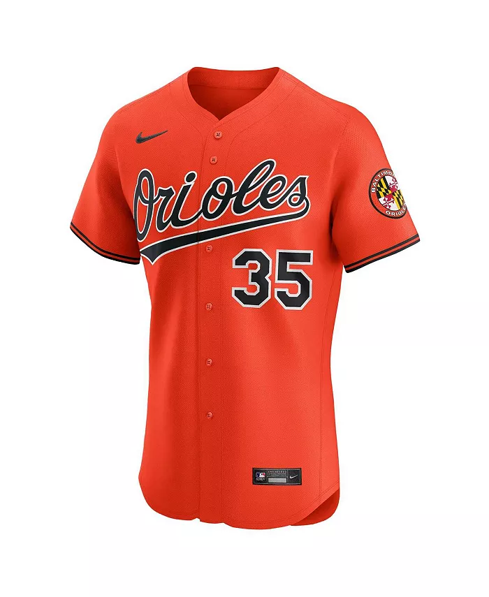 Мужская оранжевая альтернативная элитная футболка Baltimore Orioles Adley Rutschman 2 Nike — фото 2