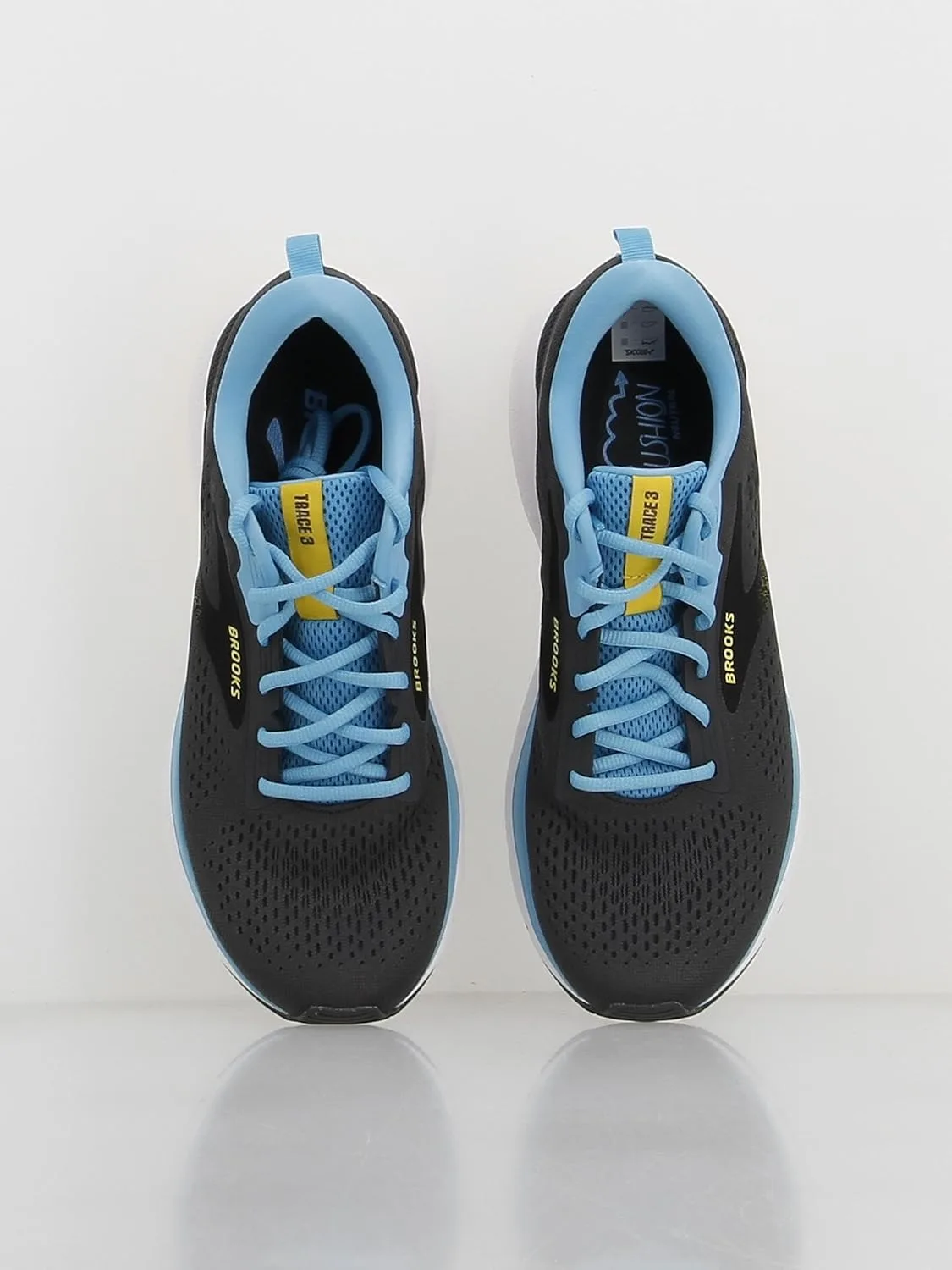 Мужские кроссовки Brooks Trace 3, синий/желтый — фото 4