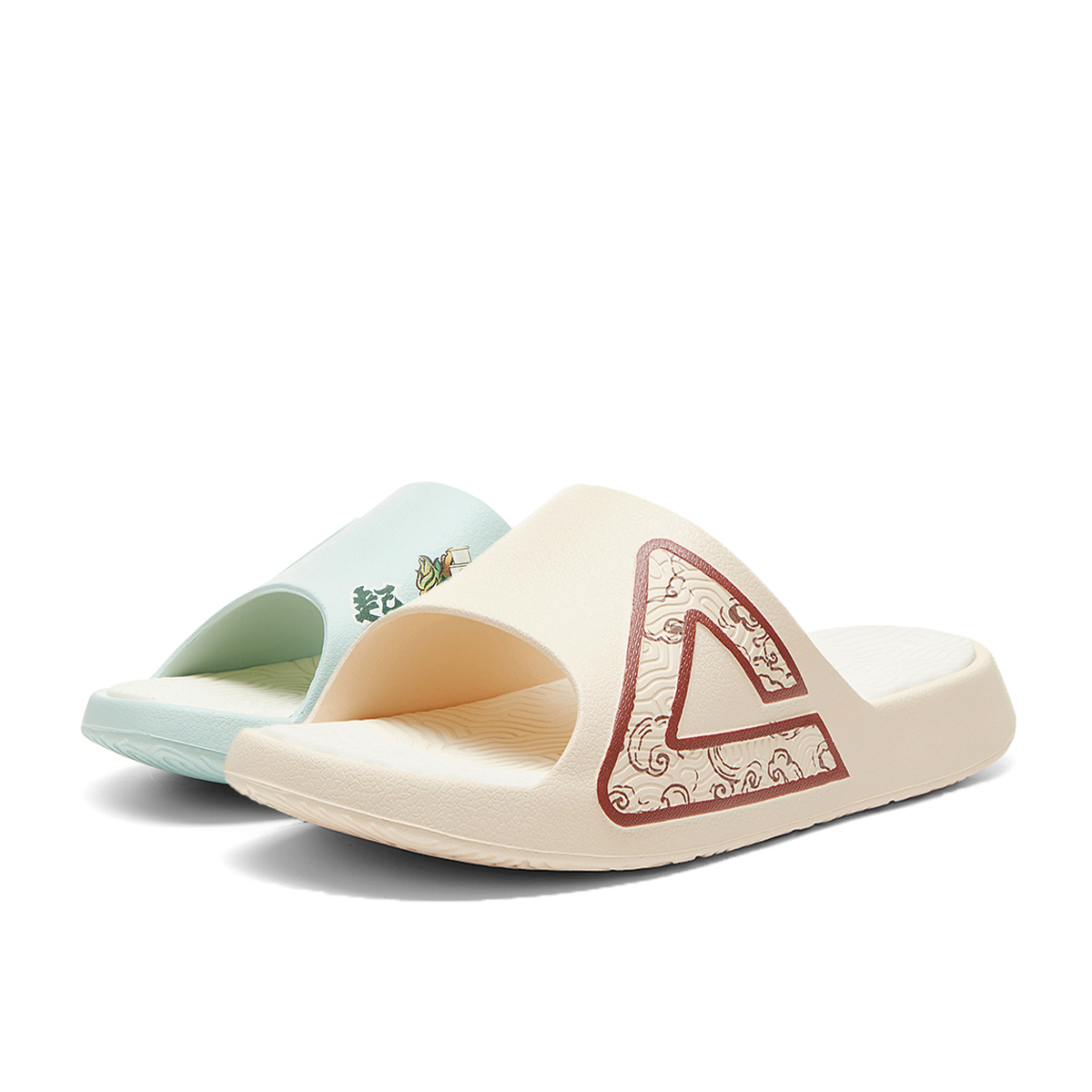 

Государственные полюс Guochuang сандалии тихие износостойкие амортизирующие слайды сандалии men's PEAK, розовый