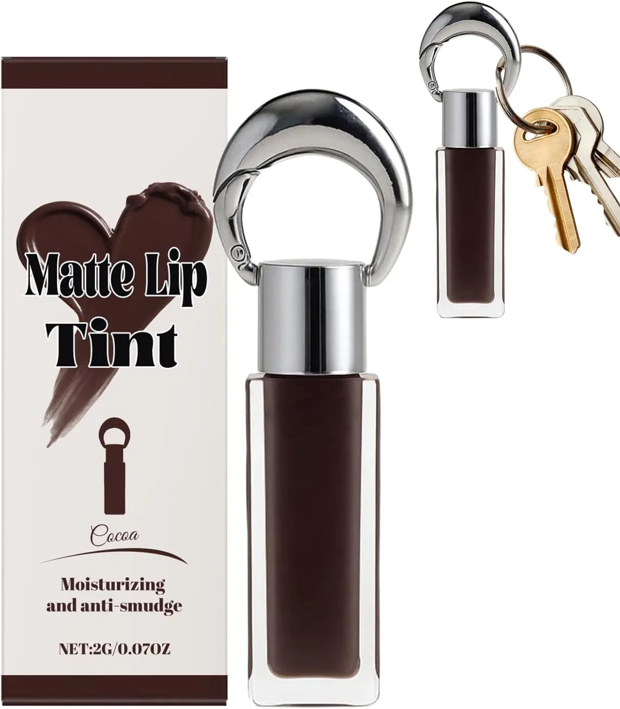 Блеск для губ Key Chain Lip Gloss, Cocoa, 0.07 oz