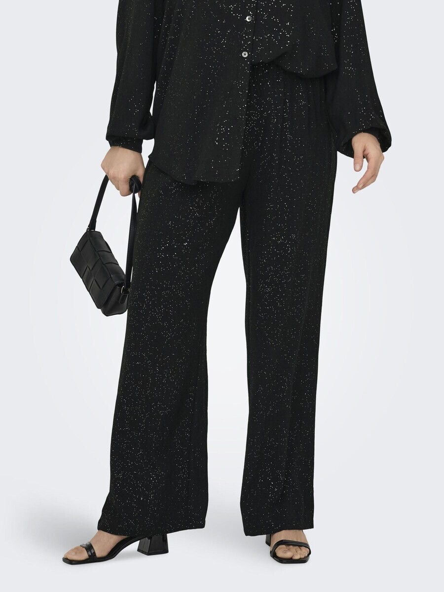 

Тканевые брюки ONLY Carmakoma Wide leg Pants Josee, черный