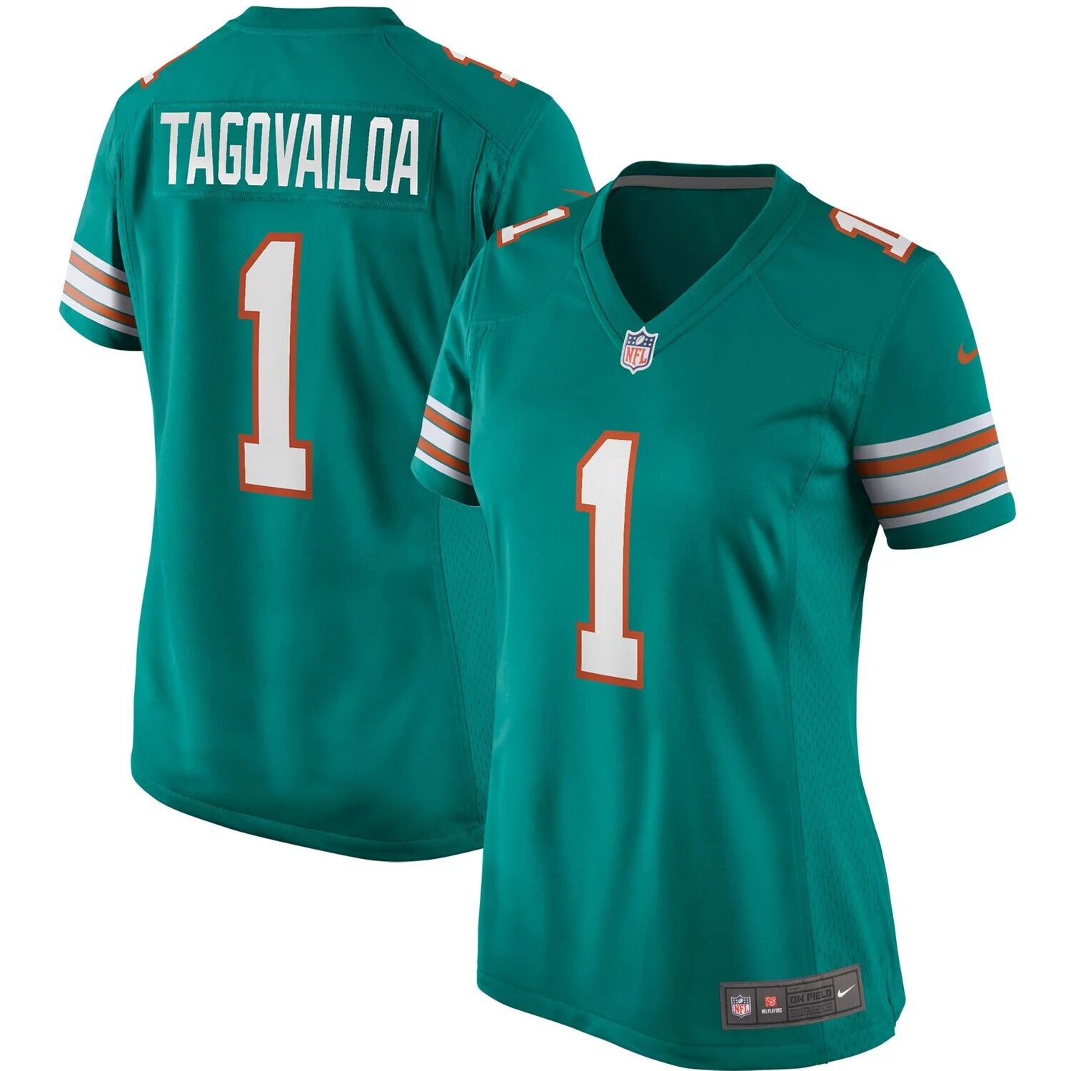 

Женское джерси Nike Tua Tagovailoa Aqua Miami Dolphins Alternate Game Nike