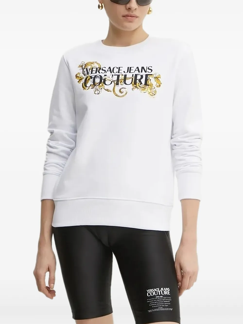 

Толстовка с пайетками Versace Jeans Couture, белый