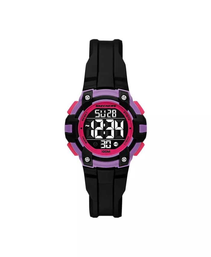 

Женские часы Anoka Digital, черные, из поликарбоната Skechers, черный
