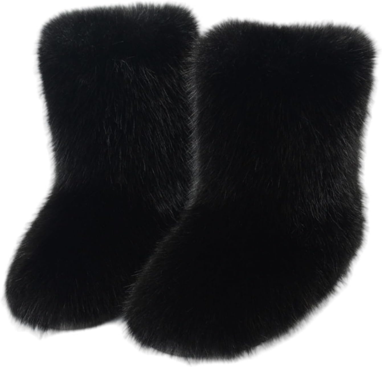 

Меховые ботинки для женщин, ботинки средней длины с искусственным мехом для мужчин, пушистые зимние ботинки для снега, унисекс, теплые, удобные, уличные, на плоской подошве, модные ботильоны Y2K, легкие, для улицы и дома, модные ботинки Generic,...