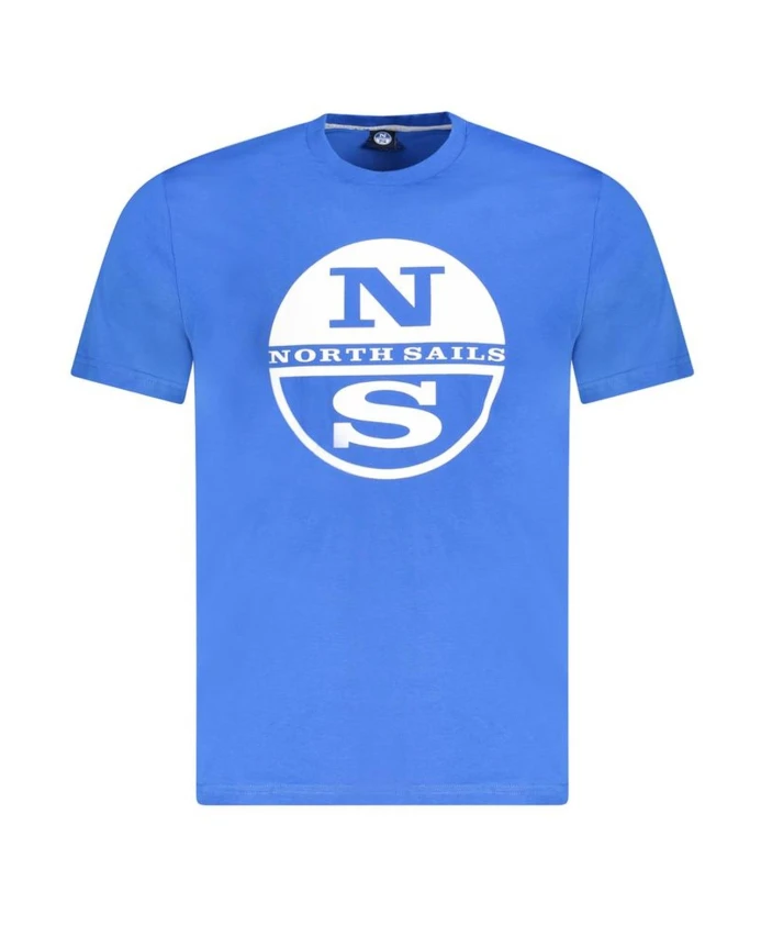 

Синяя хлопковая футболка с графическим принтом для мужчин North Sails, синий
