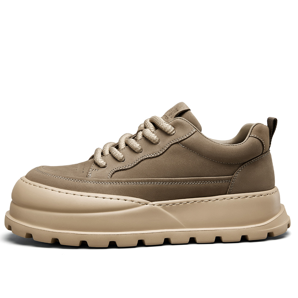 

Кроссовки Cow Leather Low top Skateboard для мужчин YEARCON, хаки