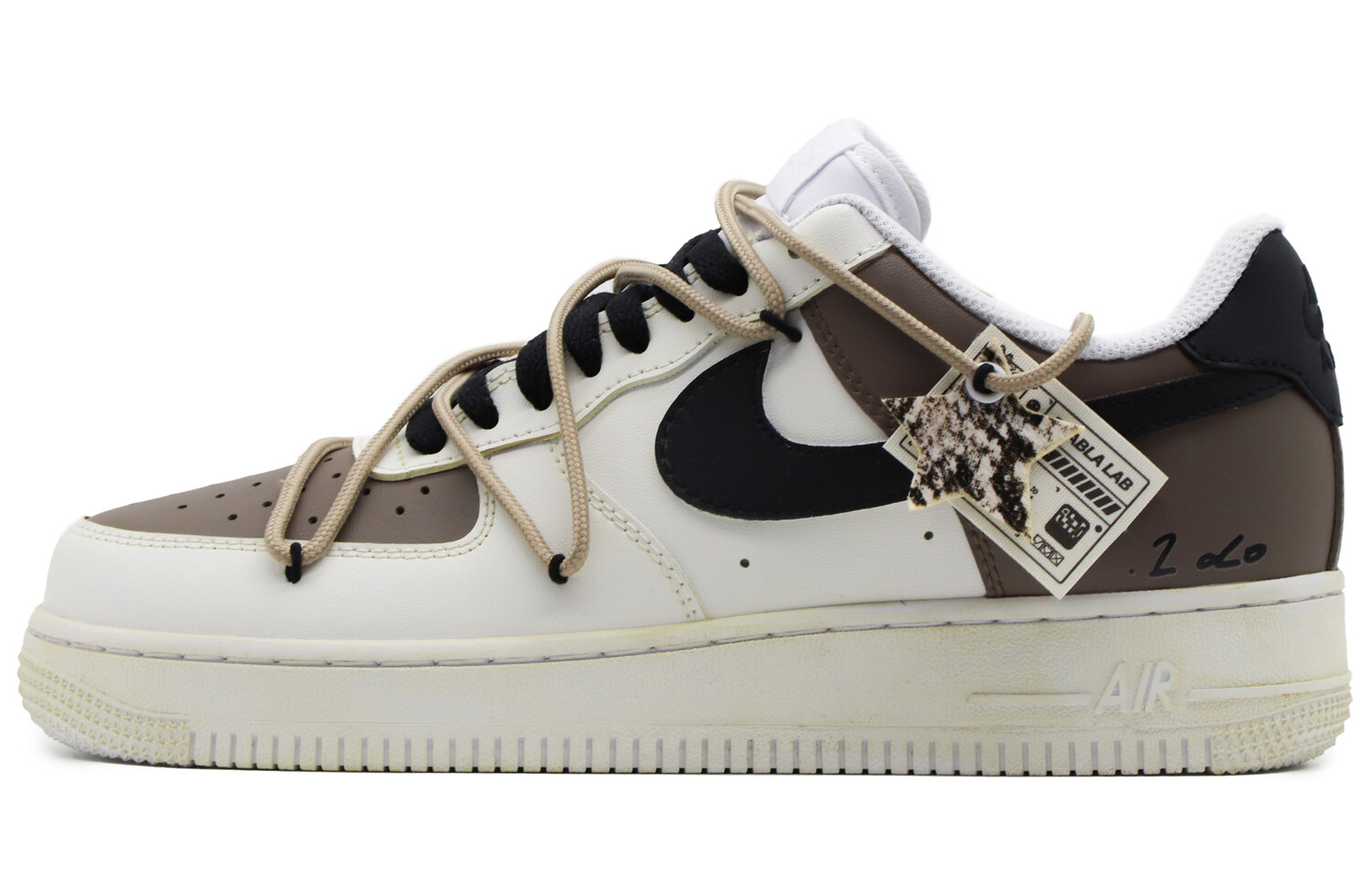 

Кроссовки Nike Air Force 1 Skateboard Shoes Women's Low-Top Black Brown