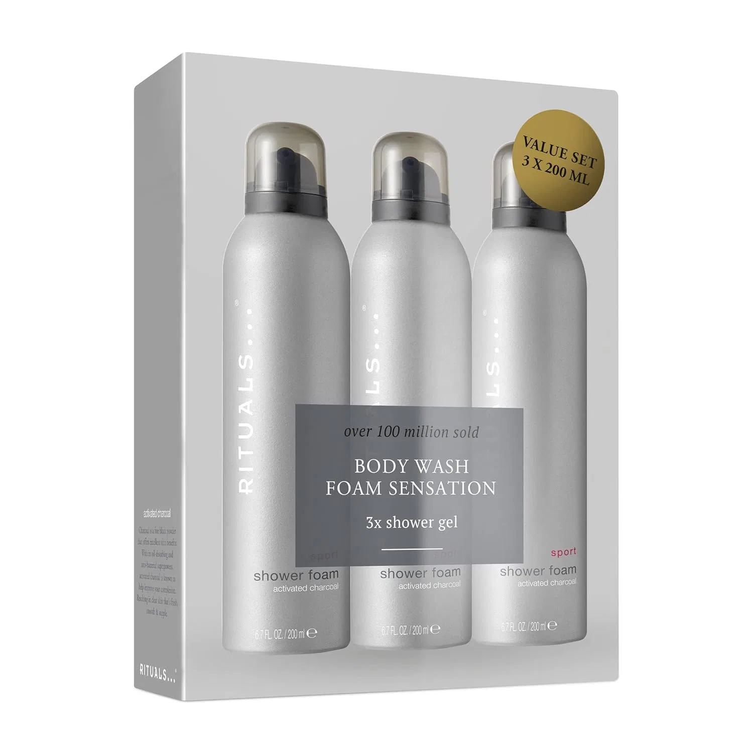 Набор пенообразующего геля для душа RITUALS The Sport Collection, 3 x 200 мл Rituals