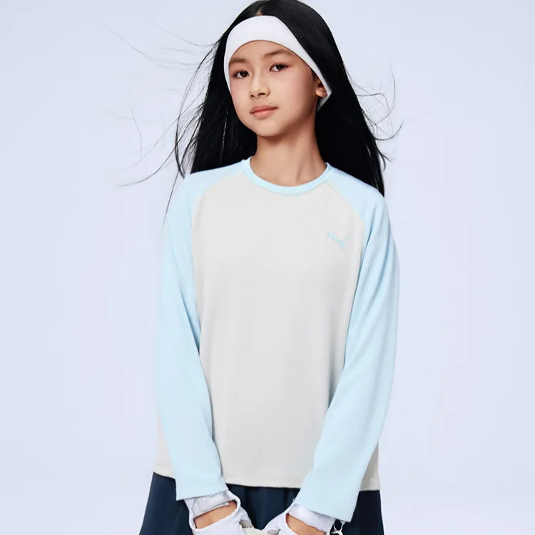 Футболка унисекс с круглым вырезом PUMA, сине-серый — фото 4