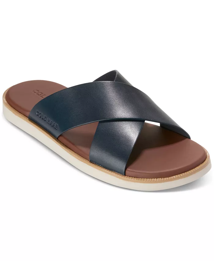 

Мужские сандалии-слипоны Nantucket Cross Strap Slide Cole Haan, синий