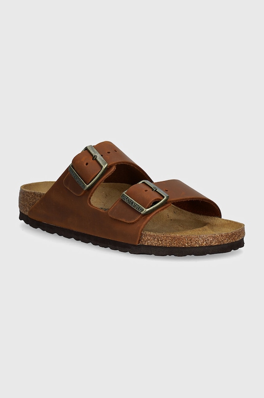 Кожаные сандалии Arizona Birkenstock, коричневый