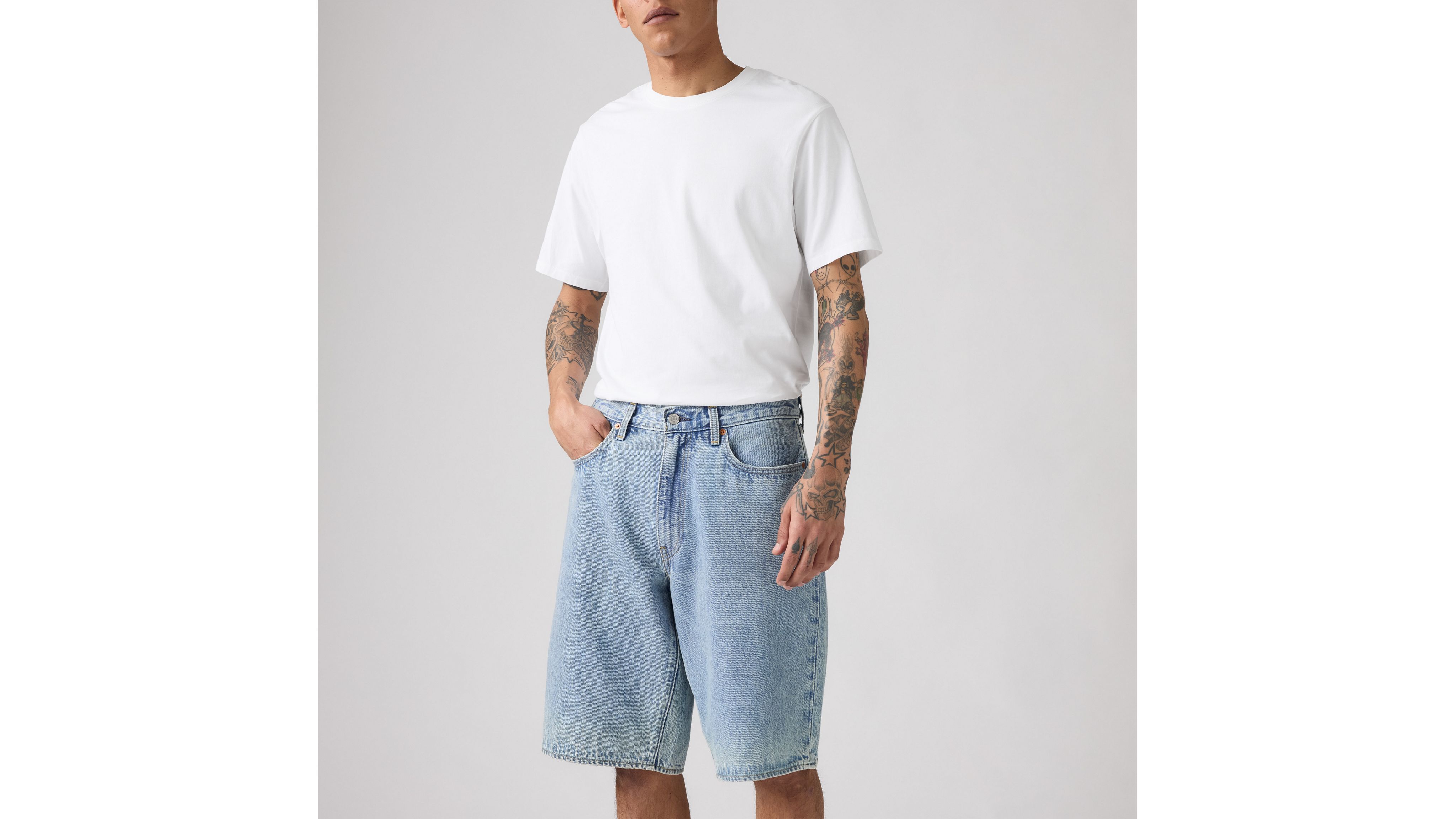 478 Мешковатые мужские шорты 12 дюймов Levi's, My Pockets Full - Light Wash — фото 2