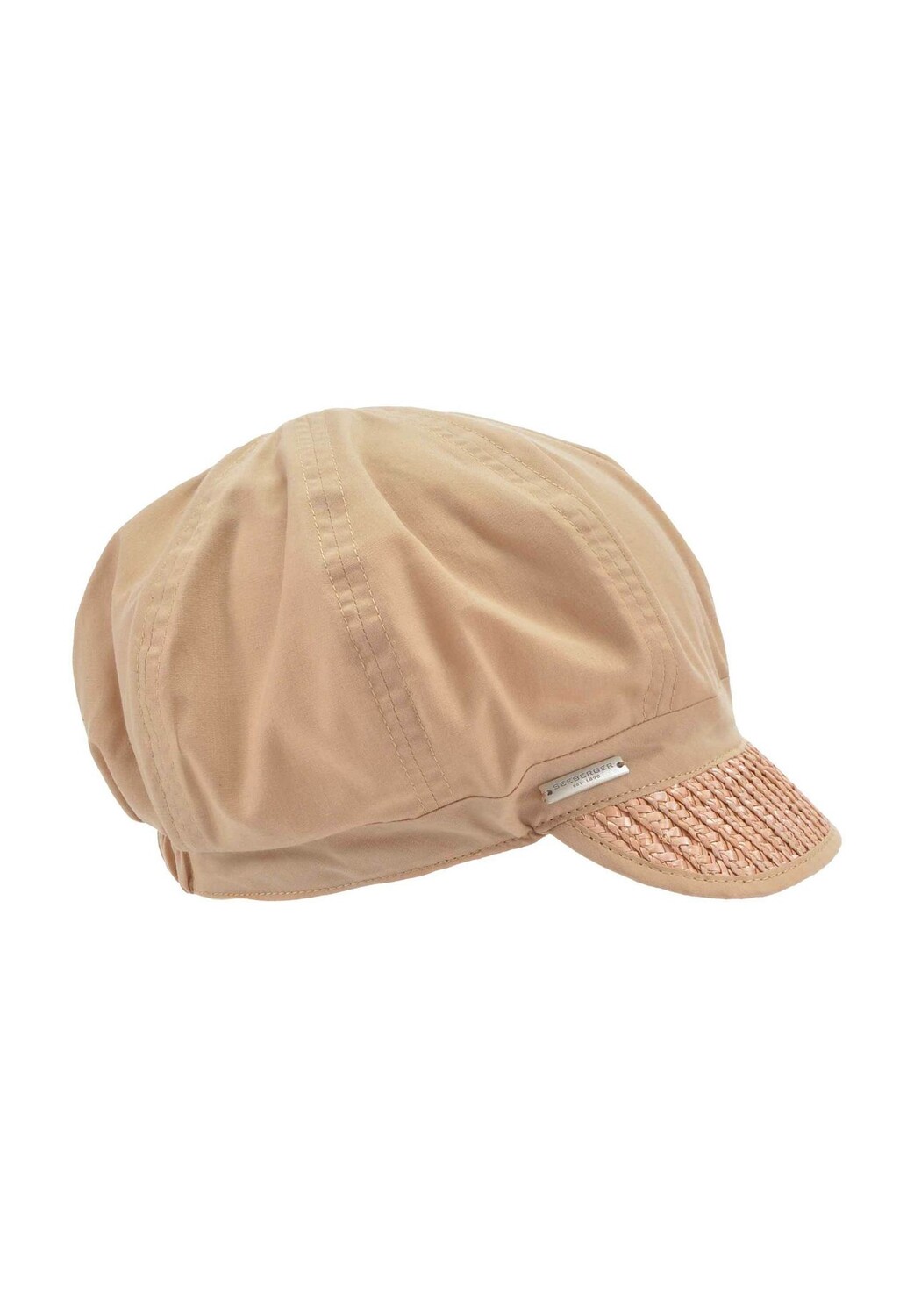 

Шляпа-баллон с соломенной каймой - Schrim 54973-0 SEEBERGER, песочный