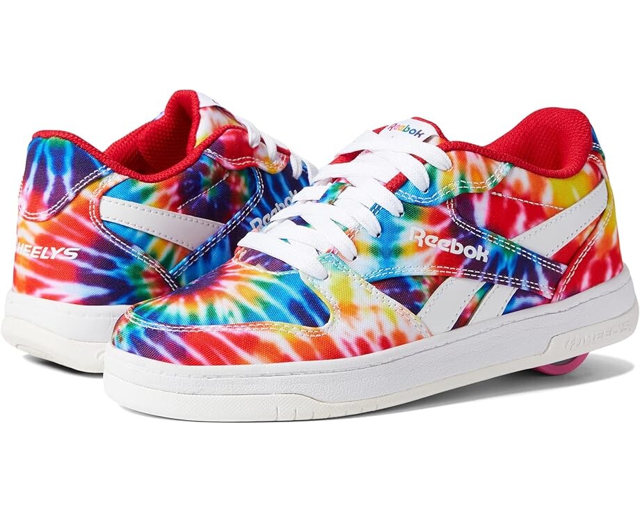 

Кроссовки Heelys BB 4500 Low, цвет Tie-Dye/True Pink/White