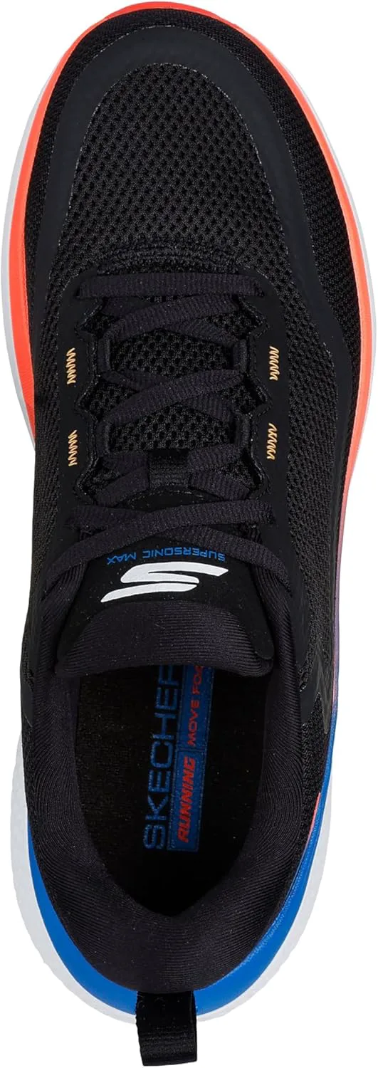 Мужские кроссовки Skechers Go Run Supersonic Max, черный/мультиколор — фото 3
