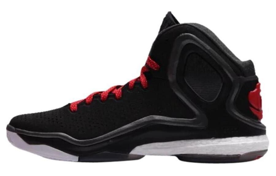 

Баскетбольные кроссовки D Rose 5 унисекс с низким верхом, черные/красные Adidas