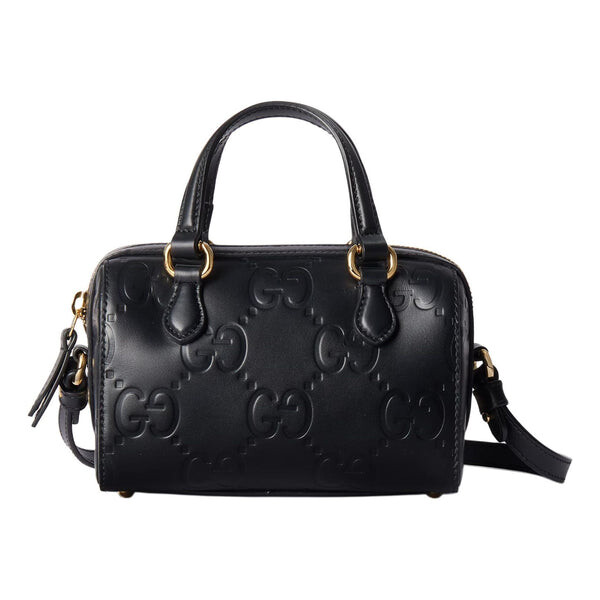 

Сумка gg super mini top handle bag 'black' Gucci, черный