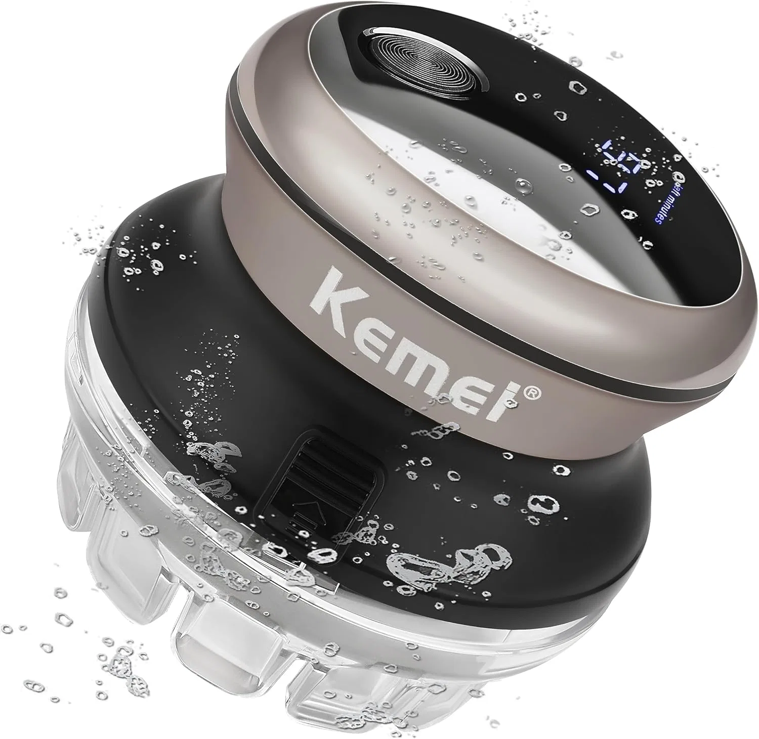 Беспроводной триммер KEMEI для мужчин с LED-дисплеем Kemei, Silver