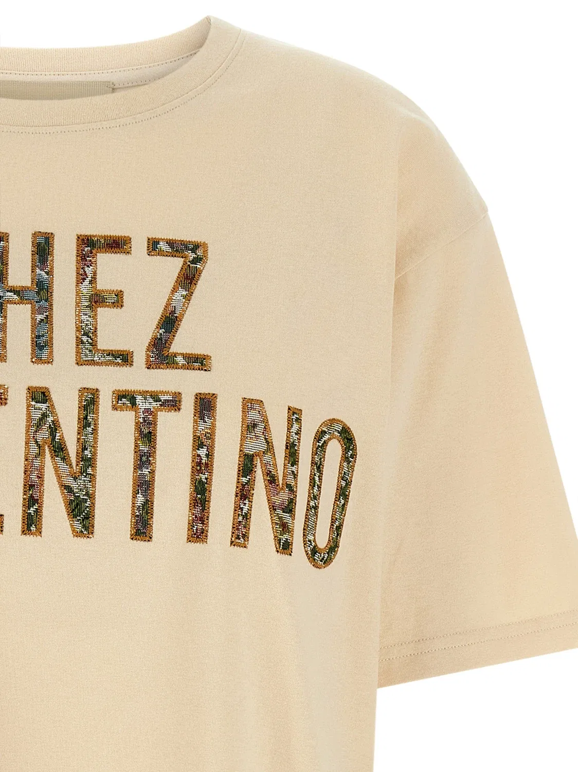 Футболка VALENTINO GARAVANI 'Chez Valentino', бежевый — фото 3