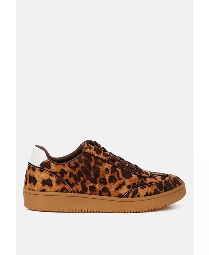 Prowler Leopard Chunky кроссовки для женщин London Rag, коричневый