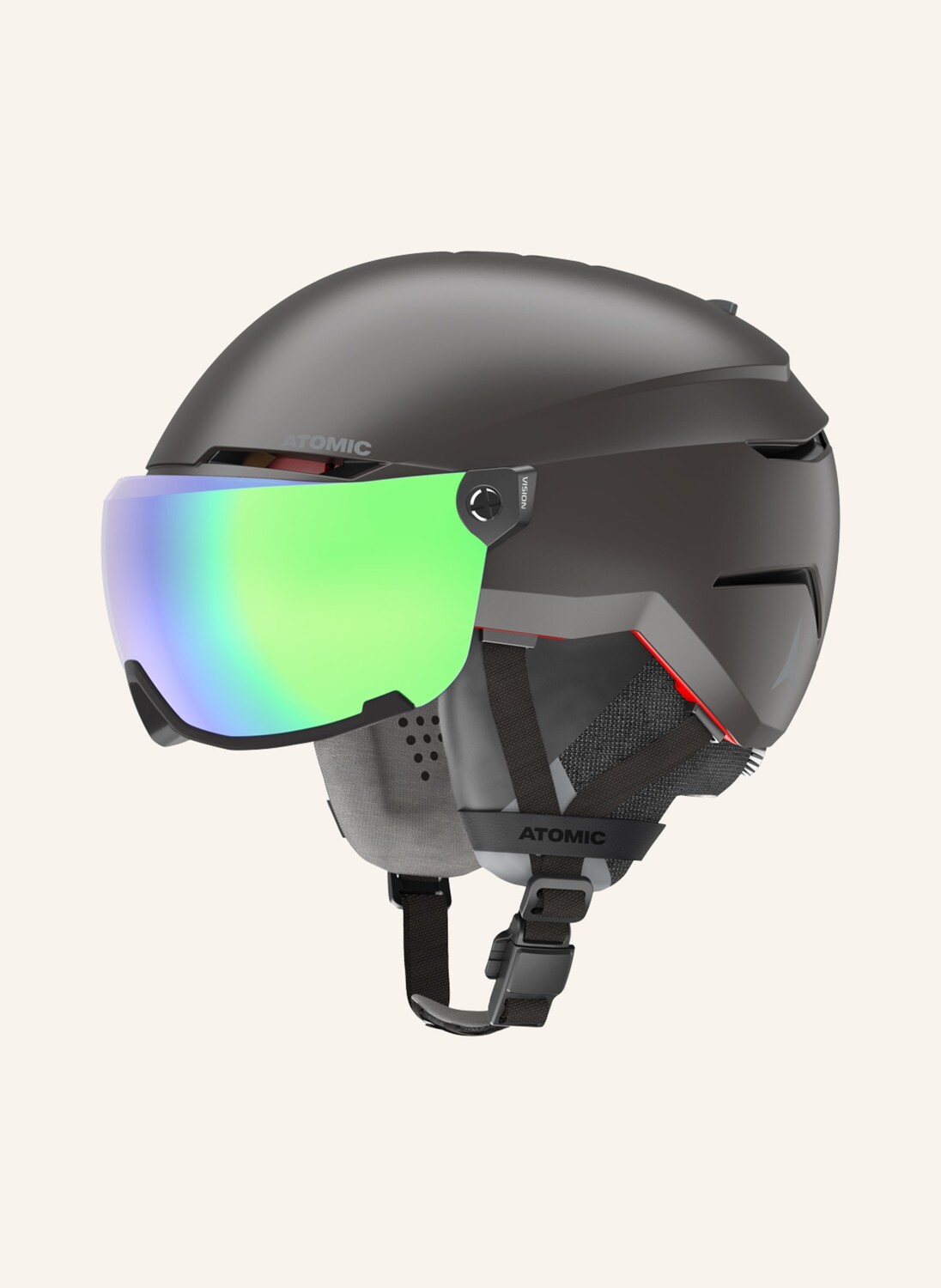 

Лыжный шлем savor amid visor hd ATOMIC, черный