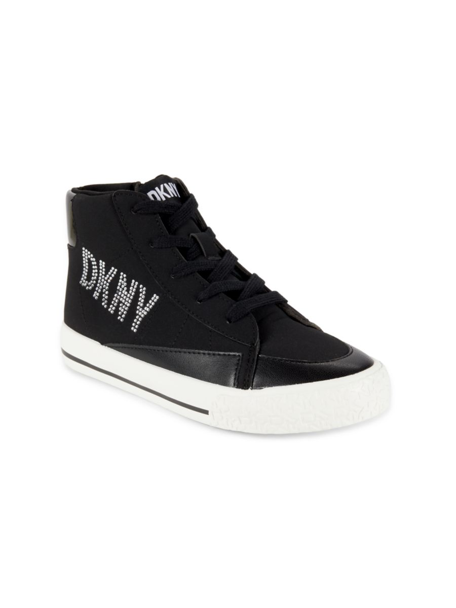 

Детские кроссовки Hannah Melissa с декорированным логотипом DKNY, черный