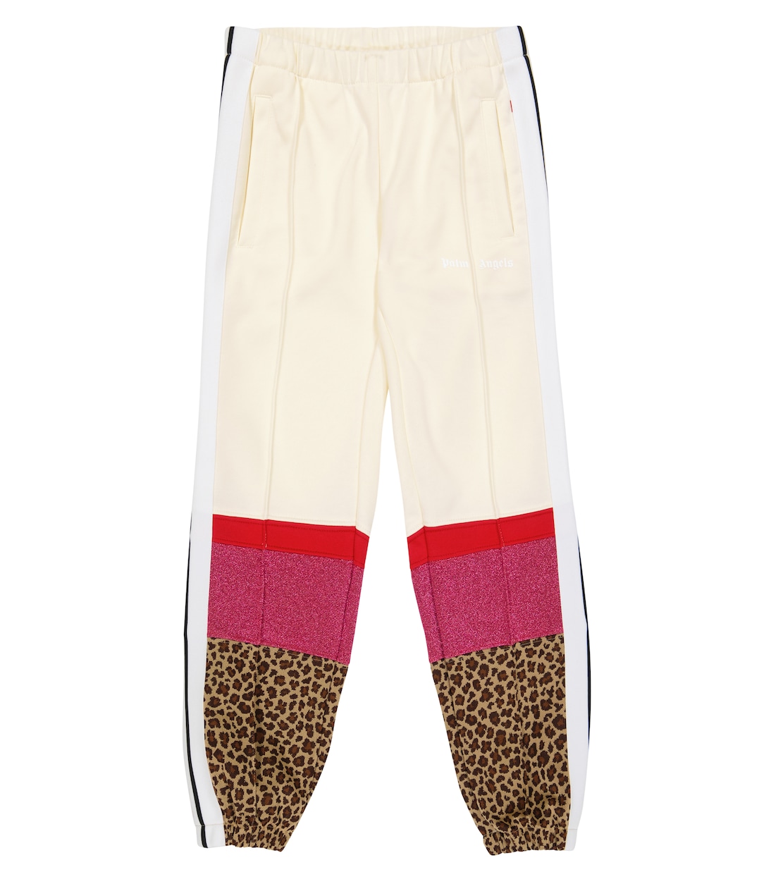 

Спортивные брюки, украшенные блестками Palm Angels Kids, White White