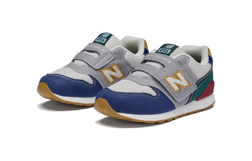New Balance 996 Дышащие Амортизирующие Низкие Кроссовки для Малышей Серый Голубой — фото 3