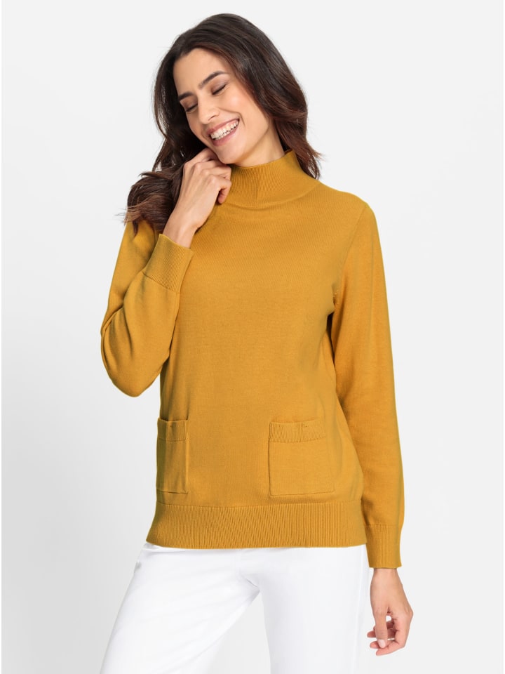 

Свитер с воротником-стойкой цвета охры WITT WEIDEN